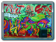 Colorful Grafitti Rainbow Street Art Drive