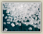 Crystals of sucrose