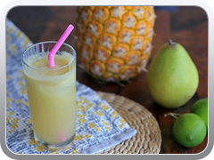 Juice (pineapple, pear and lime)