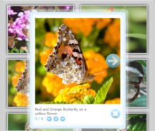 Cloud Style Gallery with images from photobucket.com website. JS jQuery LightBox