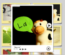 Glossy Theme with Sticky Notes thumbnails. Lightbox Photo Software.